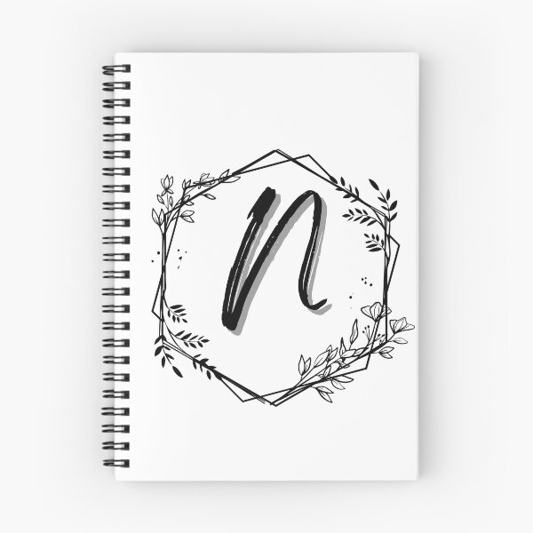 Item preview, Single Letter Monogram Design N - be proud of your name, mark your stuff with a letter designed and sold by digitalbitcraft.