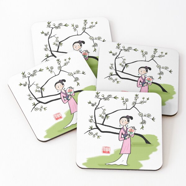 Item preview, Going for a spring outing and enjoying the flowers. designed and sold by EmilyDouArt.