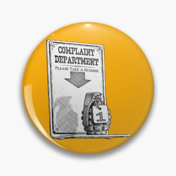 Item preview, Complaint Department Grenade designed and sold by Naux | Design & Illustration.