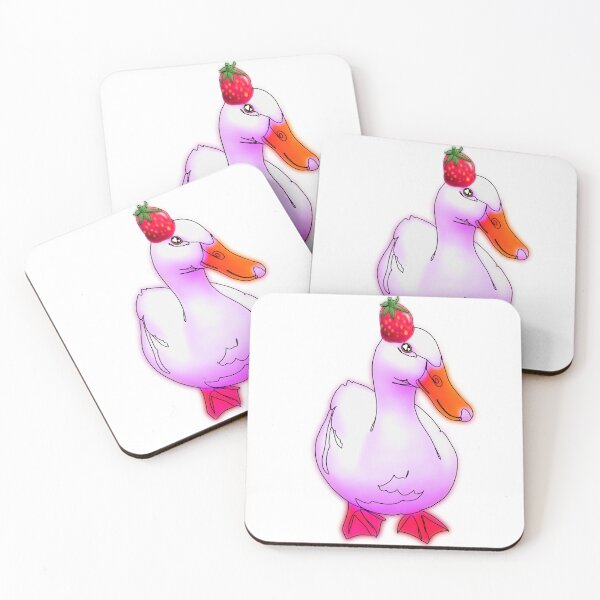 Item preview, Mary the Duck in a Strawberry Hat – animalzinhats designed and sold by Ashley’sAnimalz.