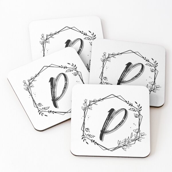 Item preview, Single Letter Monogram Design P - be proud of your name, mark your stuff with a letter designed and sold by digitalbitcraft.