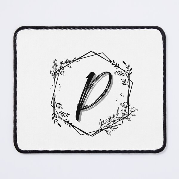 Item preview, Single Letter Monogram Design P - be proud of your name, mark your stuff with a letter designed and sold by digitalbitcraft.