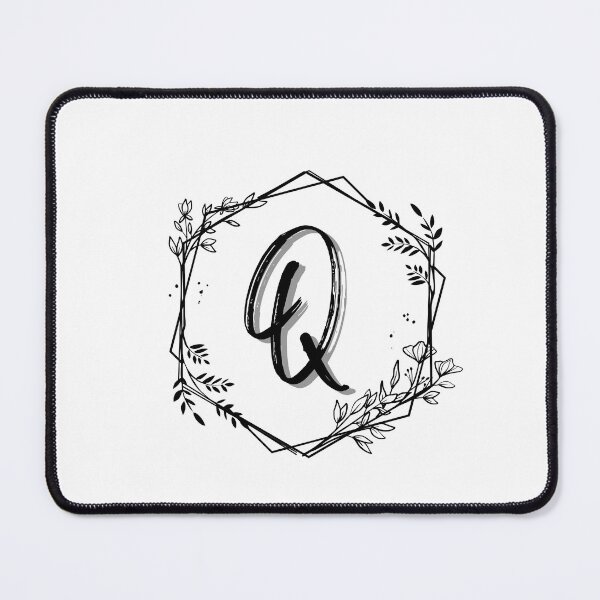 Item preview, Single Letter Monogram Design Q - be proud of your name, mark your stuff with a letter designed and sold by digitalbitcraft.