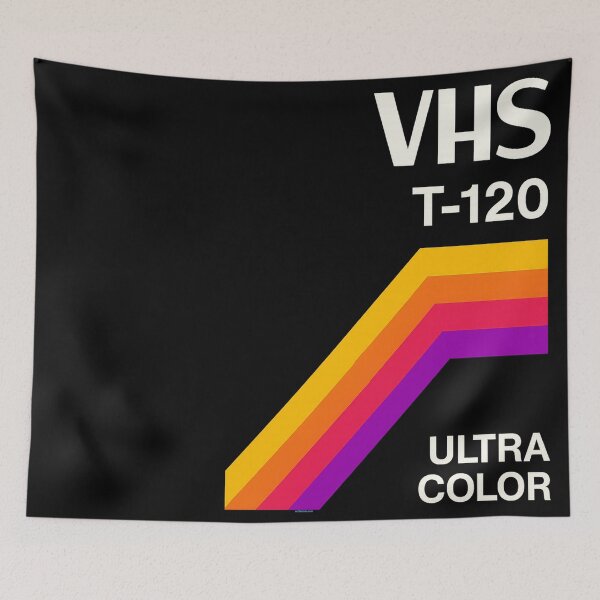 Item preview, Vintage T-120 VHS Stripe Design – Retro 80s Cassette Media Aesthetic designed and sold by DiamondSkyShirt.