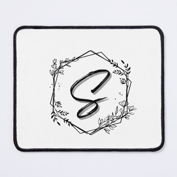 Item preview, Single Letter Monogram Design S - be proud of your name, mark your stuff with a letter designed and sold by digitalbitcraft.