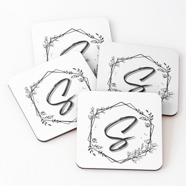 Item preview, Single Letter Monogram Design S - be proud of your name, mark your stuff with a letter designed and sold by digitalbitcraft.
