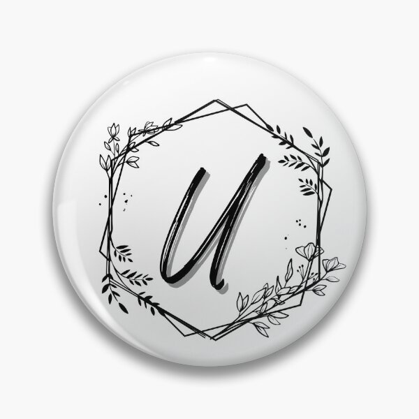 Item preview, Single Letter Monogram Design U - be proud of your name, mark your stuff with a letter designed and sold by digitalbitcraft.