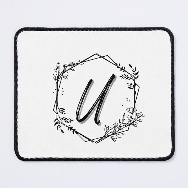 Item preview, Single Letter Monogram Design U - be proud of your name, mark your stuff with a letter designed and sold by digitalbitcraft.