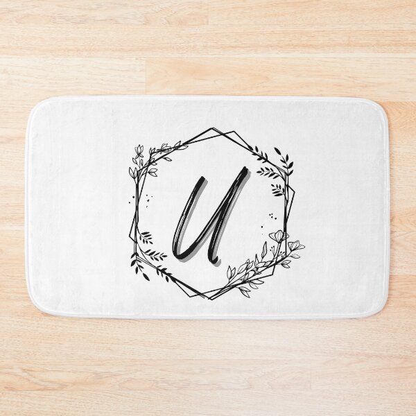 Item preview, Single Letter Monogram Design U - be proud of your name, mark your stuff with a letter designed and sold by digitalbitcraft.