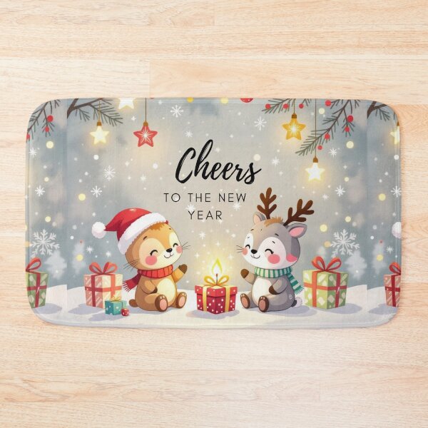 Item preview, “Cute Teddy Bear and Little Reindeer Logo”  “Festive Holiday Bear and Reindeer Design”  “Christmas Teddy Bear with Mini Reindeer Art” designed and sold by TeutaDesings.