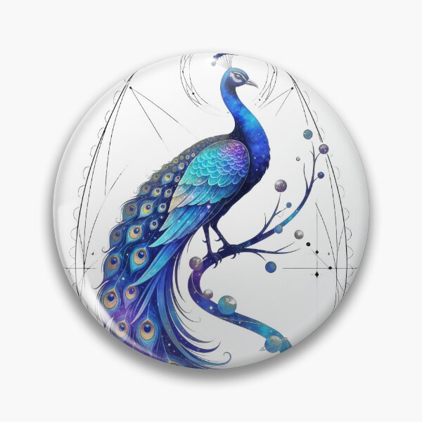 Item preview, Peacock Constellation - Space Journey Colors designed and sold by MindPrint Studio.