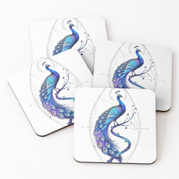 Item preview, Peacock Constellation - Space Journey Colors designed and sold by MindPrint Studio.