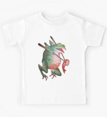 Frog Has Some Shrimp To Eat Kids Tee