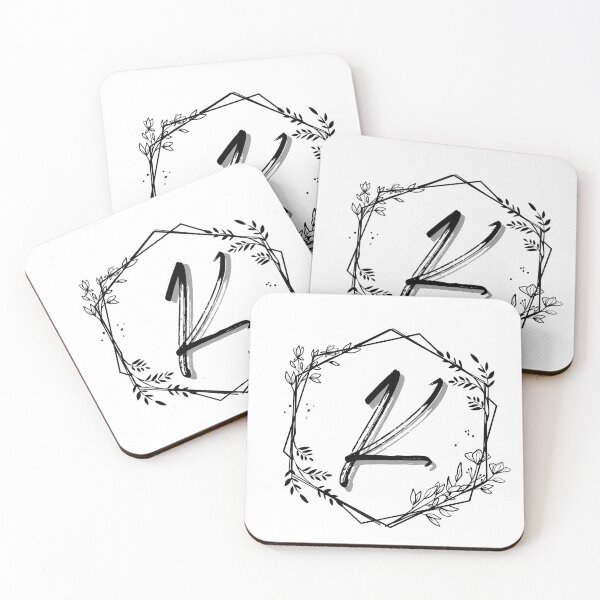 Item preview, Single Letter Monogram Design K - be proud of your name, mark your stuff with a letter designed and sold by digitalbitcraft.