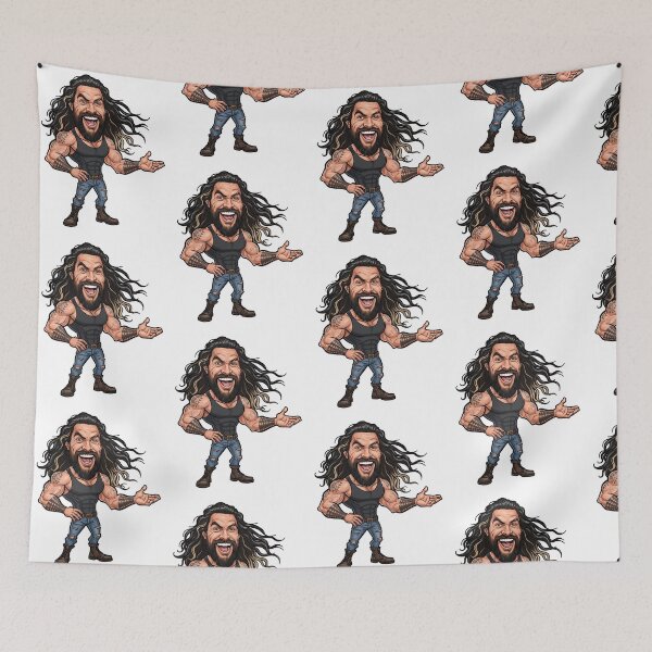 Item preview, Funny Jason Momoa caricature actor designed and sold by vectorlove.