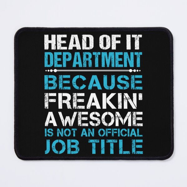 Item preview, Head Of It Department designed and sold by felstore690.