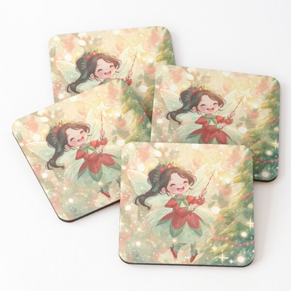 Item preview, Cute Christmas Fairy with Magic Wand designed and sold by Hakubiya.