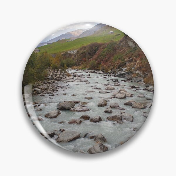 Item preview, River flowing over stones in the Alps designed and sold by Aham Photos.