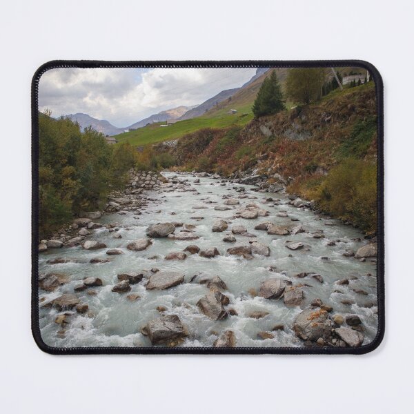 Item preview, River flowing over stones in the Alps designed and sold by Aham Photos.