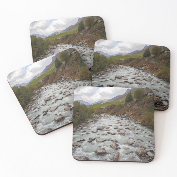 Item preview, River flowing over stones in the Alps designed and sold by Aham Photos.