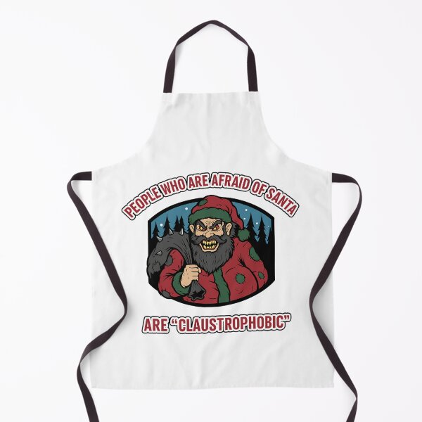 Item preview, People who are afraid of Santa are Claustrophobic - Xmas pun with scary Santa graphics | designed and sold by GagShots.