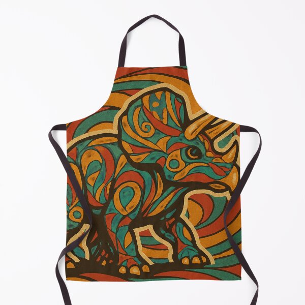 Item preview, Vintage Pattern Art Deco Triceratops designed and sold by JonelleTshirts.