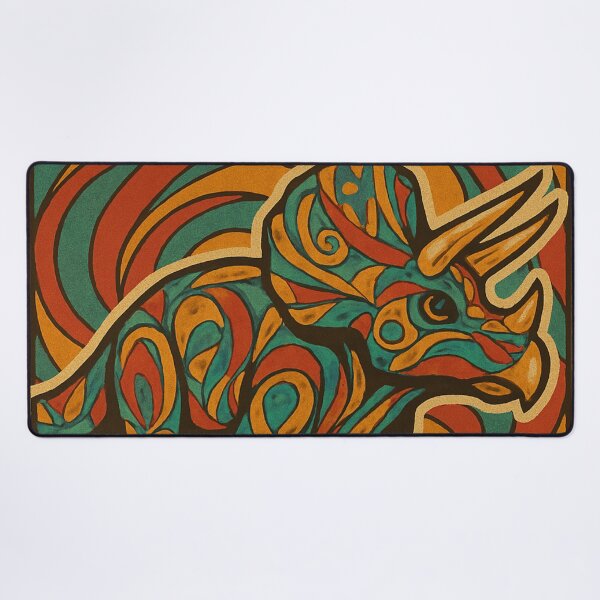 Item preview, Vintage Pattern Art Deco Triceratops designed and sold by JonelleTshirts.