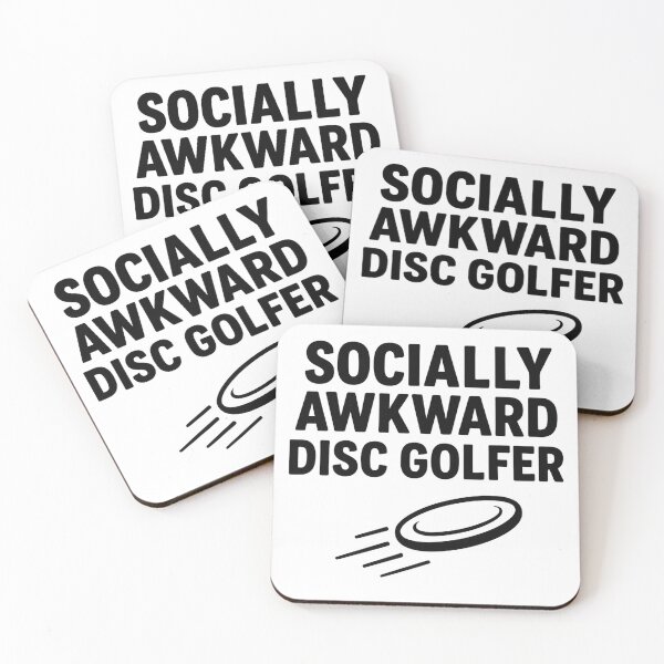 Item preview, Socially Awkward Disc Golfer – Funny Disc Golf Quote Design designed and sold by Dragonfly-10.