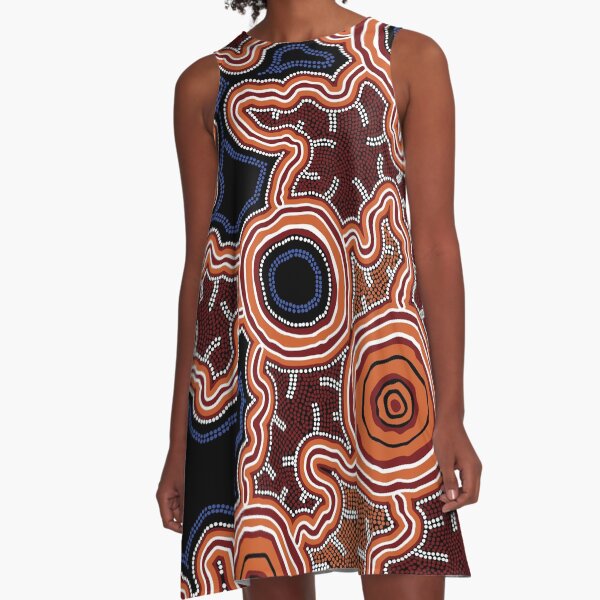Artikel-Vorschau von Authentische Kunst der Aborigines - Wege zum Wasser, designt und verkauft von HogarthArts.