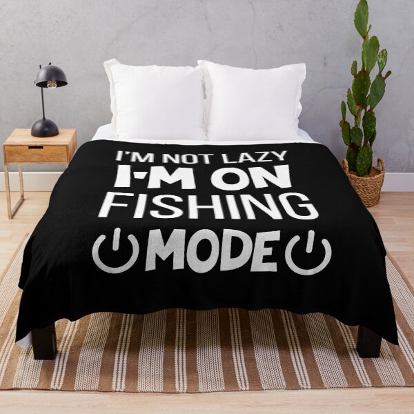 Item preview, funny lazy fisherman relaxing lover i`m on fishing mode designed and sold by adjamine.
