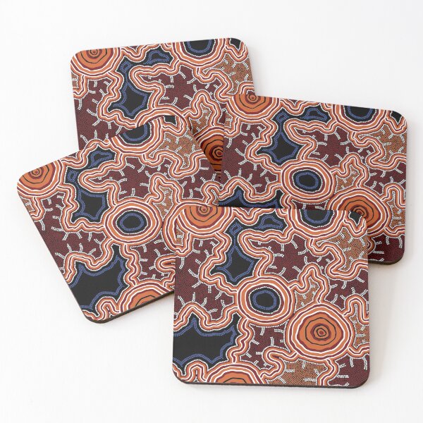 Item preview, Authentic Aboriginal Art - Pathways to Water designed and sold by HogarthArts.