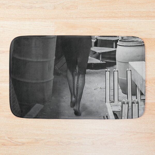 Item preview, Fallen angel in an industrial wasteland – black and white photograph designed and sold by StillnessInDecay.