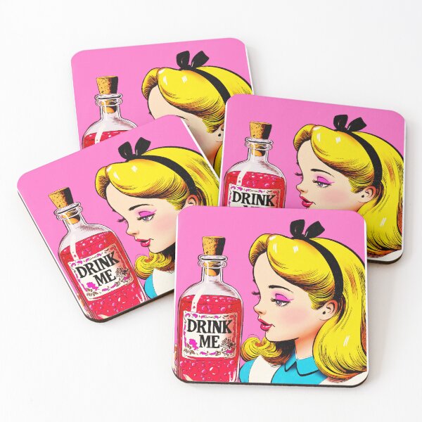 Item preview, Pop Art “Drink Me” Alice Print designed and sold by stayfoxydesigns.