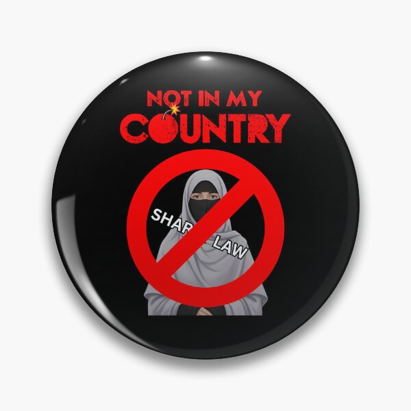 Item preview, Not In My Country Shirt – Anti Sharia Law Political Statement | Bold Free Speech Protest designed and sold by Cree8if.