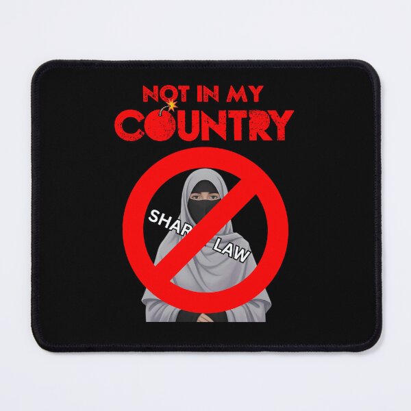 Item preview, Not In My Country Shirt – Anti Sharia Law Political Statement | Bold Free Speech Protest designed and sold by Cree8if.