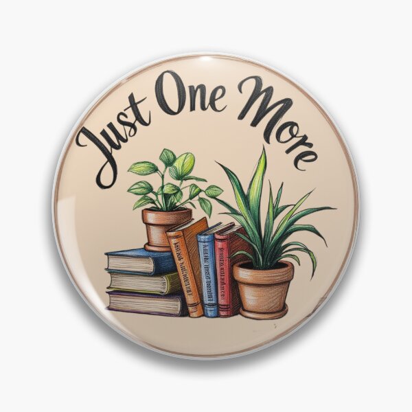 Item preview, Just One More Book Indoor Plant Sticker  designed and sold by colorleafz.