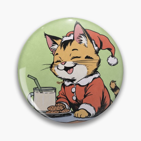 Artikelvorschau, WEIHNACHTSMANN-KATZE entworfen und verkauft von FROGLETART.