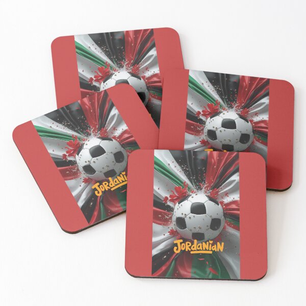 Item preview,  Jordanian Football Pride designed and sold by GoldenSparkleShop.