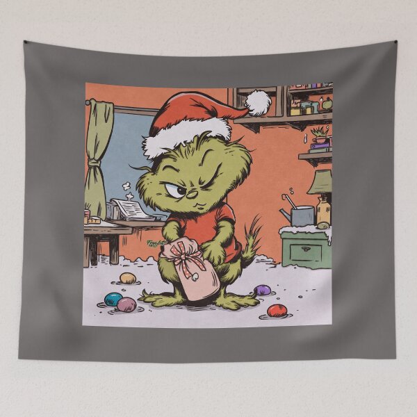 Artikelvorschau, SANTA BABY GRINCH 2 entworfen und verkauft von FROGLETART.