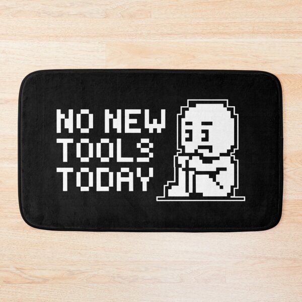 Item preview, No New Tools Today Sad Stick Figure Tee designed and sold by BLZART.