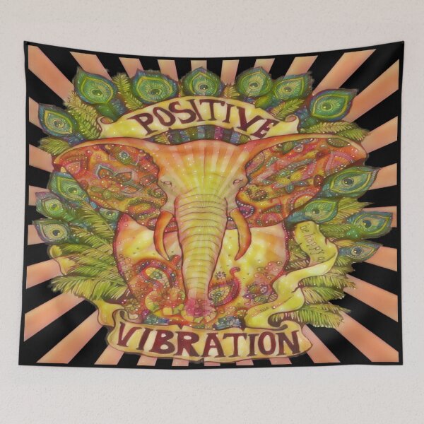 Item preview, Positive Vibration elephant designed and sold by natnat7w.