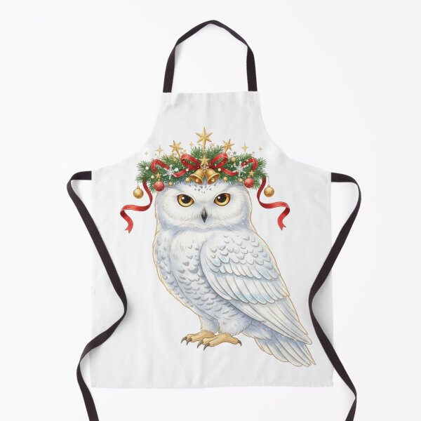 Item preview, Snow Owl Christmas Art – Cute Winter Holiday Owl Design designed and sold by ZYNORAworld.