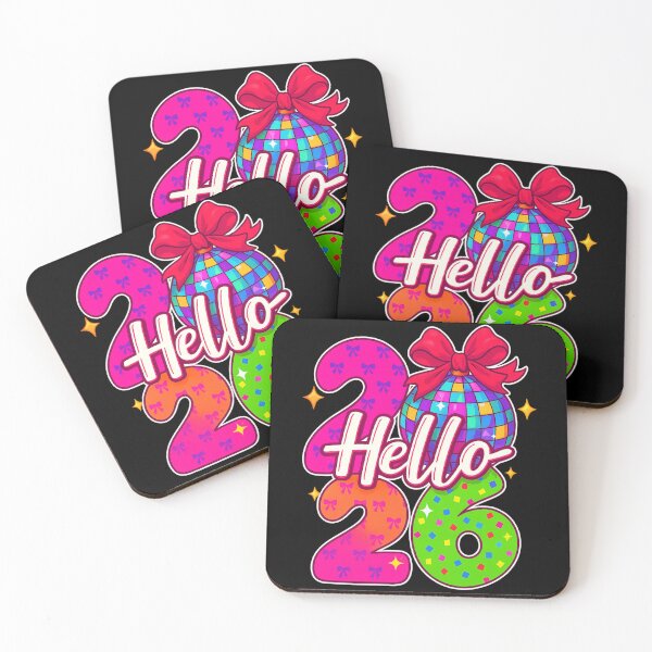 Item preview, Hello 2026 New Year Disco Ball Coquette Bows Party designed and sold by DigitalMomy.