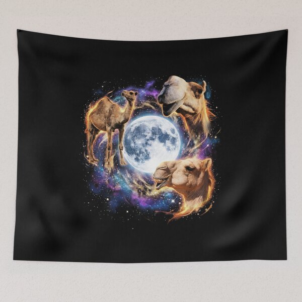 Item preview, Cosmic Camel Moon Galaxy Art designed and sold by WhoopsieWorld.