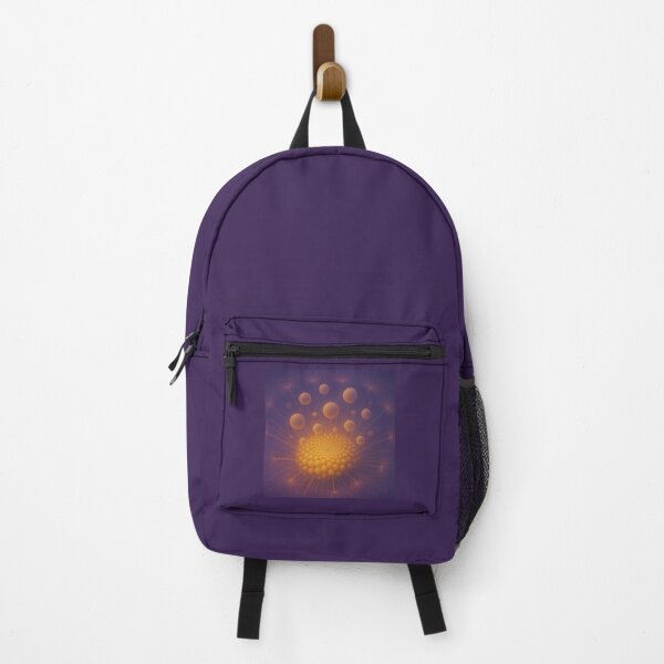 Item preview, Cosmic Pollen Wall Art – Glowing Flower Meditation Abstract Print designed and sold by GeoWild Designs.