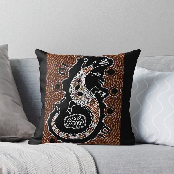 Item preview, Authentic Aboriginal Art - Crocodile  designed and sold by HogarthArts.