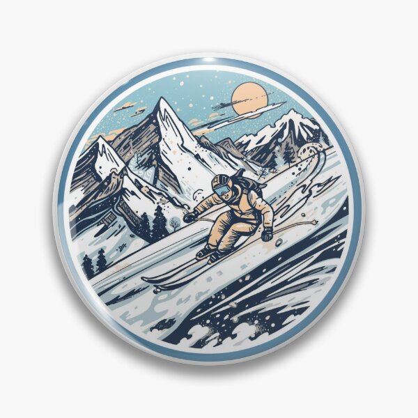 Item preview, Winter Sports Games Arena Ski Competition Sticker designed and sold by colorleafz.