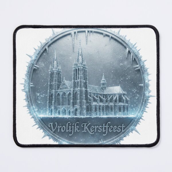 Item preview, Frozen 3D Chrome Antwerp Emblem – Vrolijk Kerstfeest Metallic Christmas Badge designed and sold by Imaginarium of Chaos falcon88 .