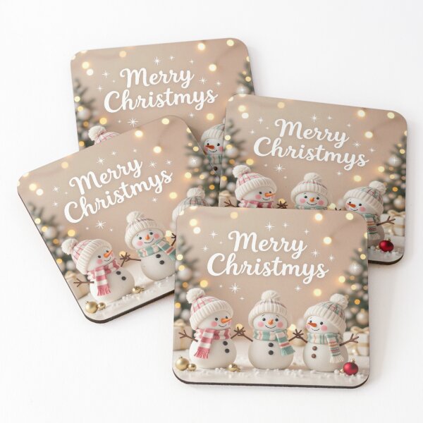 Item preview, “Three Snowmen Merry Christmas Logo”  “Festive Snowmen Holiday Logo Design”  “Cute Winter Snowmen Christmas Logo” designed and sold by TeutaDesings.