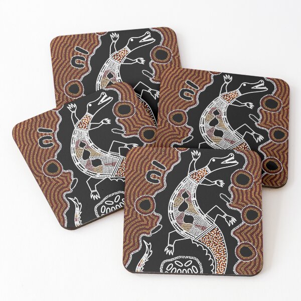 Item preview, Authentic Aboriginal Art - Crocodile  designed and sold by HogarthArts.
